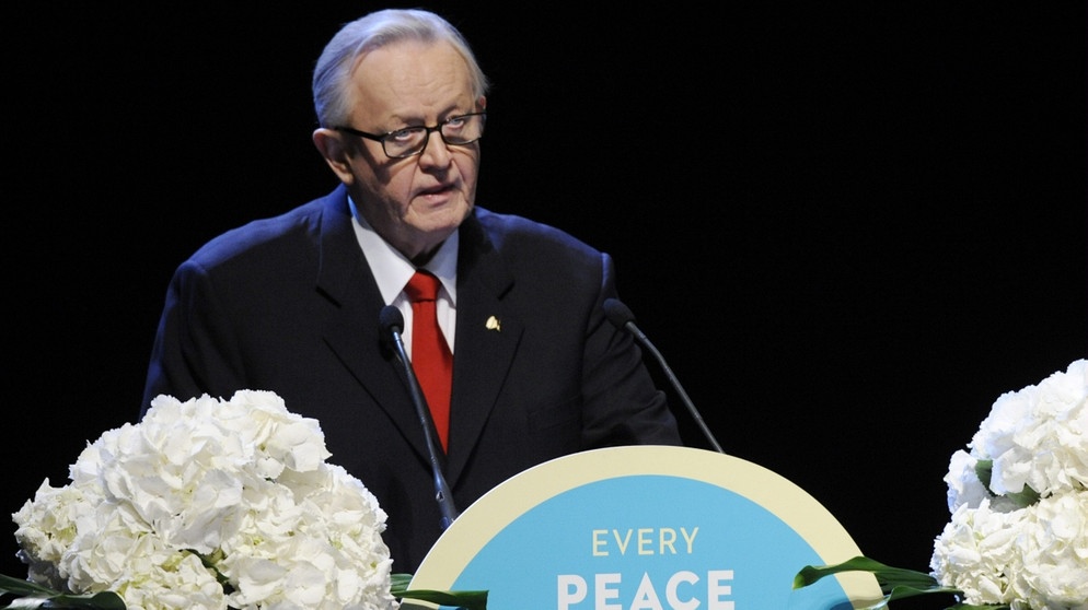 Ehemaliger Staatspräsident Finnlands und Friedensnobelpreisträger Martti Ahtisaari | Bild: picture-alliance/dpa