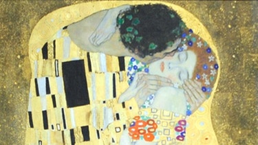 Das Gemälde "Der Kuss" von Gustav Klimt. Die berühmtesten Filmküsse, Kuss-Traditionen in anderen Ländern und Reaktionen des Körpers während des Knutschens - hier erfahrt ihr alles Wichtige rund um den Kuss. | Bild: picture-alliance/dpa