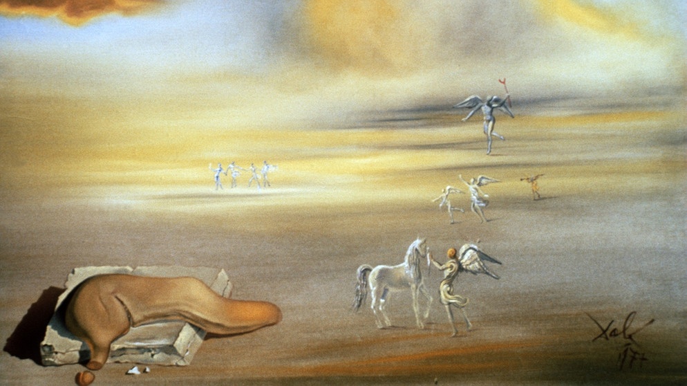 Gemälde von Salvatore Dalí: "Rätsel der Engel" | Bild: picture-alliance/dpa