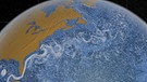 Satellitenaufnahme des Golfstroms vor der Küste der USA | Bild: NASA's Goddard Space Flight Center