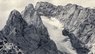 Blick auf den Blaueisgletscher am Hochkalter im Jahr 1915. | Bild: www.bayerische-gletscher.de