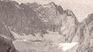 Blick auf den Gletscher Höllentalferner im Jahr 1880. | Bild: www.bayerische-gletscher.de