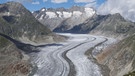 Der Aletschgletscher im Juni 2020 | Bild: picture-alliance/Bildagentur-online