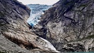 Briksdalsbreen-Gletscher in Norwegen im Mai 2020. Durch den Klimawandel zieht sich die Gletscherzunge immer weiter zurück. | Bild: picture alliance / Bildagentur-online/AGF-Mahaux