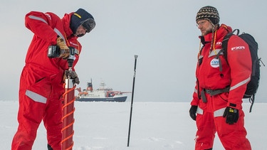 Seit Oktober driftet das Forschungsschiff Polarstern mit dem arktischen Meereis.  | Bild: dpa-Bildfunk/Esther Horvath/AWI