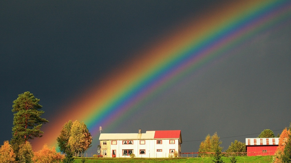 Descartes erklärt 1637 die Physik des Regenbogens und damit auch ein wenig, wie das Wetter funktioniert. | Bild: picture-alliance/dpa