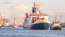 Das Forschungsschiff Polarstern kehrt am 12. Oktober 2020 nach rund einjähriger Forschungsexpedition ins arktische Eis nach Bremerhaven zurück. Mit der Mosaic-Expedition hat das AWI den Zyklus des Eises am Nordpol erforscht. | Bild: picture alliance/dpa
