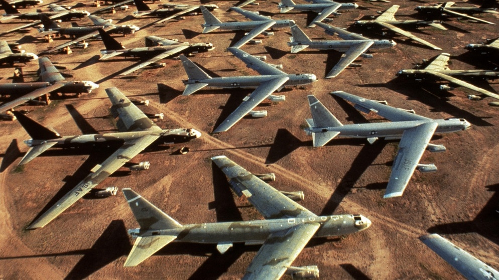 Flugzeugfriedhof in Tucson, Arizona, USA. | Bild: picture alliance / United Archives / kpa Publicity