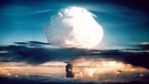 Ivy Mike: 1952 detonierten die USA die erste Wasserstoffbombe. Das Bild zeigt den Atompilz dieser Explosion. | Bild: picture alliance / dpa | -