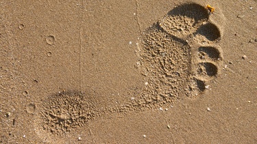 Fußspur im Sand | Bild: colourbox.com