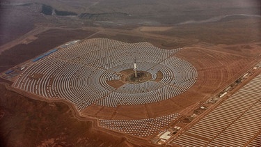 Solarkraftwerk NOORo III, nahe Ouarzazate (Marokko) am 01.04.2017 | Bild: dpa-Bildfunk