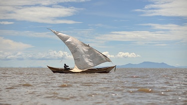 Segelschiff auf dem Viktoriasee in Afrika | Bild: picture-alliance/dpa