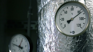 Thermometer einer Biogasanlage | Bild: picture-alliance/dpa