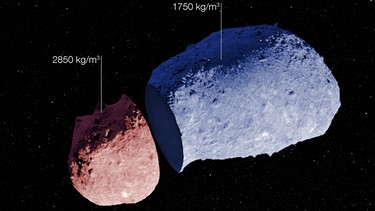 Asteroid Itokawa - grafische Darstellung | Bild: EPA/JAXA/European Southern Observatory/dpa