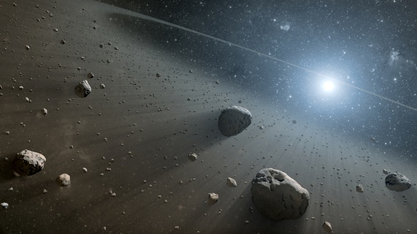 Asteroidengürtel um eine Sonne | Bild: NASA