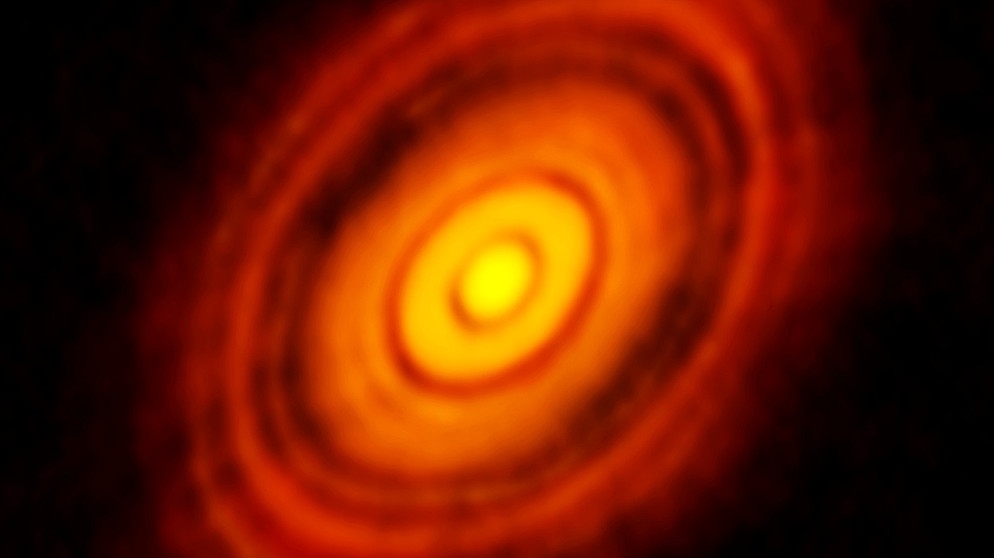 ALMA-Aufnahme von HL Tauri | Bild: ALMA (ESO/NAOJ/NRAO)