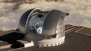 Das Extremly Large Telescope ELT (Illustration) der Europäischen Südsternwarte ESO in Chile. | Bild: picture-alliance/dpa