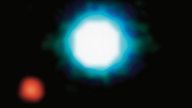 Aufnahme des Exoplaneten 2M1207b beim Braunen Zwerg 2M1207 mit dem VLT in Chile | Bild: ESO