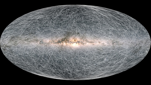 Gaia-Simulation Bewegungen von 40.000 Sternen in den kommenden 400.000 Jahren | Bild: ESA/Gaia/DPAC; CC BY-SA 3.0 IGO