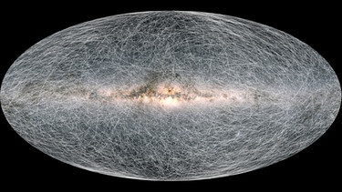 Gaia-Simulation Bewegungen von 40.000 Sternen in den kommenden 400.000 Jahren | Bild: ESA/Gaia/DPAC; CC BY-SA 3.0 IGO