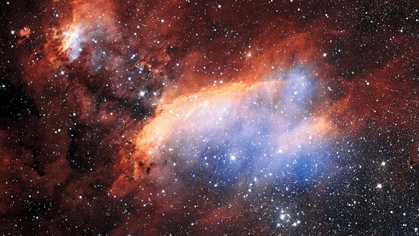 Garnelennebel (IC 4628) im Sternbild Skorpion - aufgenommen mit dem Very-Large-Teleskop (VLT) in Chile. Es ist ein Emissionsnebel in etwa 6.000 Lichtjahren Entfernung. Nebel sind wunderschöne Sternentstehungsgebiete und manchmal Überreste einer Supernova.  | Bild: ESO/Martin Pugh