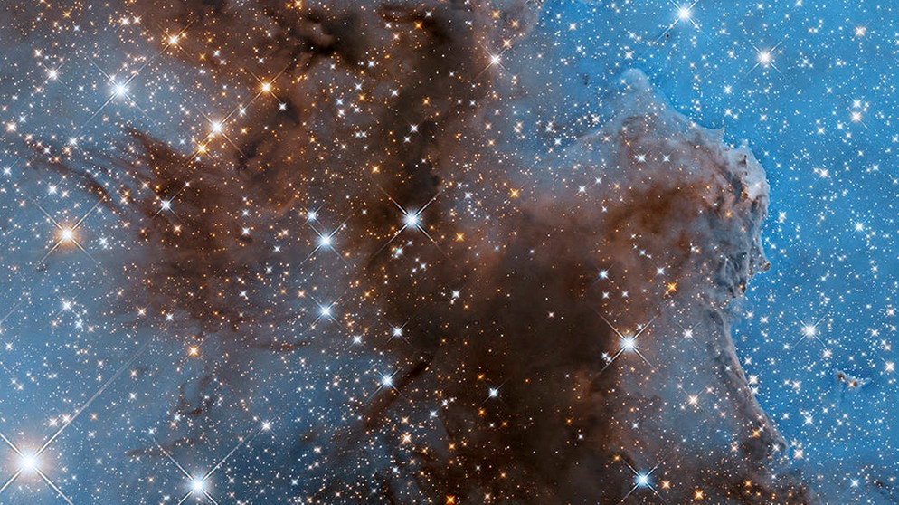 Detail-Aufnahme des Carinanebels, fotografiert von Hubble und veröffentlicht im Dezember 2022. | Bild:  NASA, ESA, A. Kraus (University of Texas at Austin), ESO