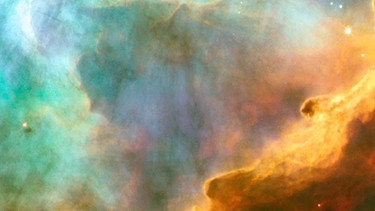 Omega-Nebel, aufgenommen vom Hubble-Teleskop | Bild: picture-alliance/dpa