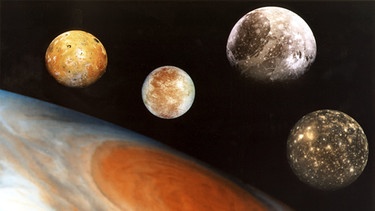 Jupiter-Monde (Fotomontage) | Bild: picture-alliance/dpa