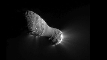 Kometenkern des Kometen Hartley 2  | Bild: NASA/JPL-Caltech/UMD