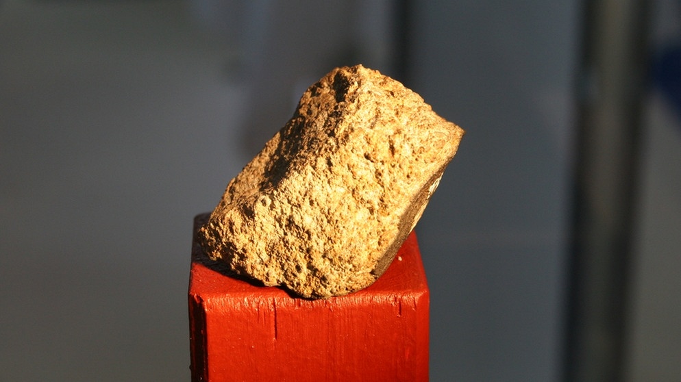 Fundstück des Meteoriten aus Eichstätt (Eichstädt, 1785) | Bild: Bayerisches Landesamt für Umwelt