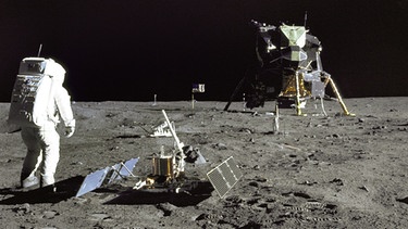 Buzz Aldrin auf dem Mond | Bild: picture-alliance/dpa