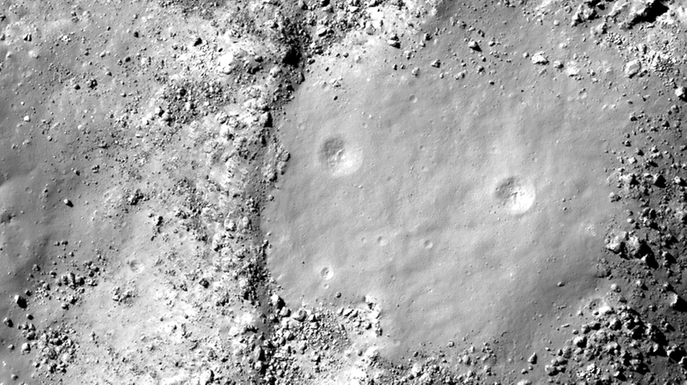 Mondgesicht im Tycho-Krater auf dem Mond, aufgenommen von der Mondsonde LRO | Bild: NASA / GSFC / Arizona State University