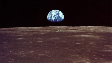 Erde vom Mond aus gesehen | Bild: picture-alliance/dpa