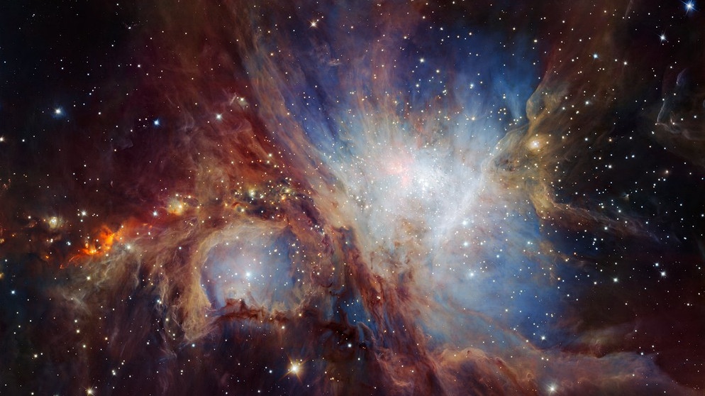 Sternentstehungsregion im Orionnebel | Bild: ESO/H. Drass et al.