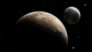 Pluto und seine Monde (Grafik) | Bild: NASA