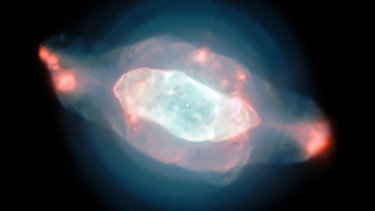 Der Saturnnebel (NGC 7009) ist ein Planetarischer Nebel im Sternbild Wassermann. | Bild: ESO/J. Walsh