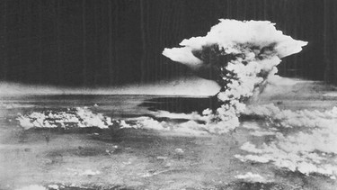 Atompilz der Bombe von Hiroshima. Das Tunguska-Ereignis hatte laut Computersimulationen eine Wucht, die diese Wasserstoffbombe ums Tausendfache übersteigt. | Bild: picture-alliance/dpa