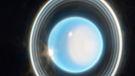 11 der 13 bekannten Ringe um den Planeten Uranus in einer hochaufgelösten Aufnahme des James Webb Teleskops JWST vom 6. Februar 2023 | Bild: NASA, ESA, CSA, STScI. Image processing: J. DePasquale (STScI)