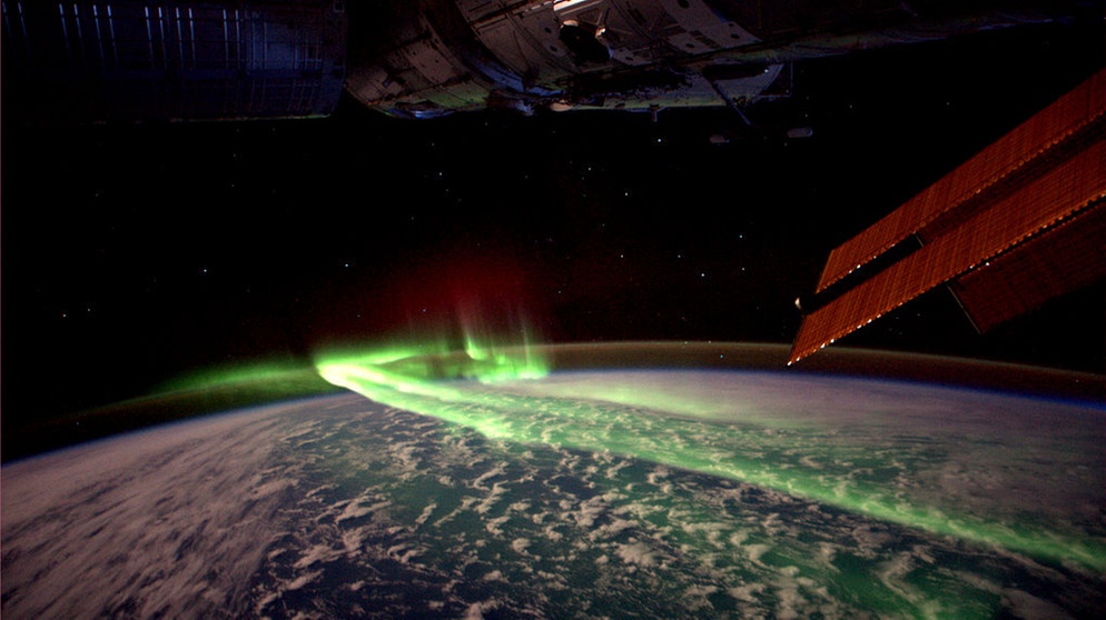 Aurora australis: Polarlicht am Südpol | Bild: ESA/NASA