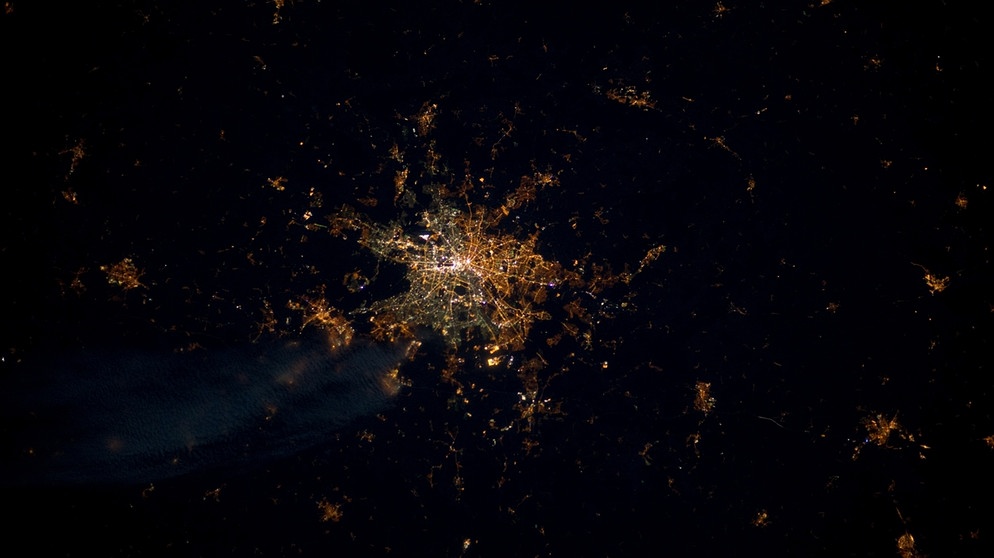 Berlin bei Nacht | Bild: ESA/NASA