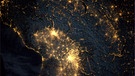 Die Alpen bei Nacht | Bild: ESA/NASA
