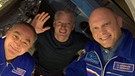 Am 10. September 2014 nimmt die erste Hälfte der ISS-Besatzung Expedition 40/41 Abschied von der ISS: Alexander Skworzow, Oleg Artemjew und Steven Swanson reisen zurück zur Erde. | Bild: ESA/NASA