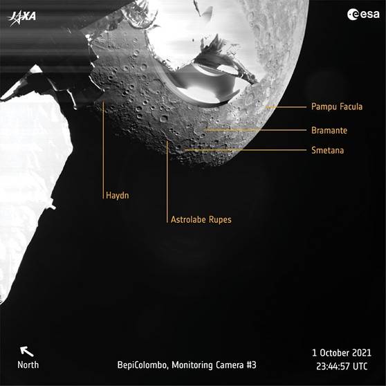 Einblicke in die Geologie des Merkur | Bild: ESA