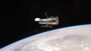 Weltraumteleskop Hubble in der Umlaufbahn | Bild: NASA