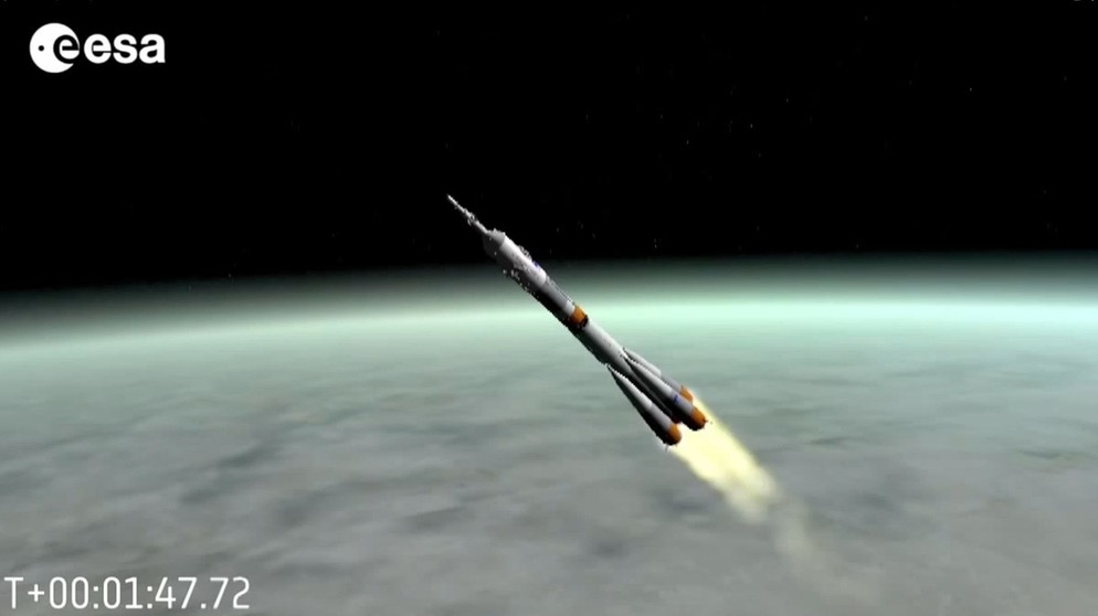 Sojus-Rakete zwei Minuten unterwegs | Bild: ESA