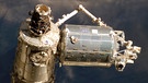 Das Forschungslabor Columbus von der Raumfähre Atlantis aus gesehen | Bild: NASA