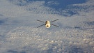 Das ATV Jules Verne von der ISS ausgesehen | Bild: picture-alliance/dpa