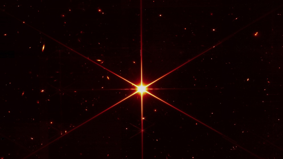 Testaufnahme des James Webb-Weltraumteleskops | Bild: NASA/STScI