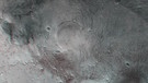 Der Jezero-Krater in 3d auf dem Mars, aufgenommen vom Mars Express | Bild: ESA/DLR/FU Berlin, CC BY-SA 3.0 IGO