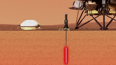 Mars-Lander InSight (künstlerische Darstellung) | Bild: DLR (CC-BY 3.0)